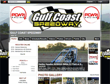 Tablet Screenshot of gulfcoastspeedway.com